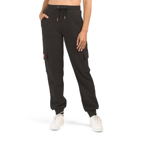 Juicy Couture Pants - Cargo Jogger Sweat Pants Velour Black Joggers S